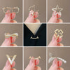 Wholesale Alloy Bow Electroplated Antirunning Light Brooch For Women