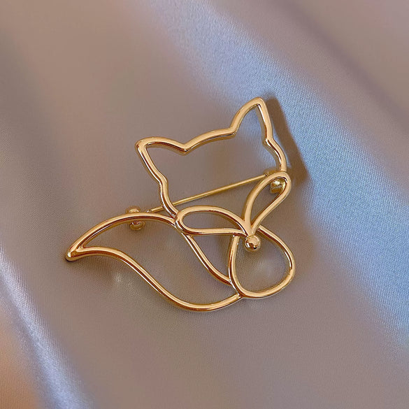 Wholesale Alloy Bow Electroplated Antirunning Light Brooch For Women