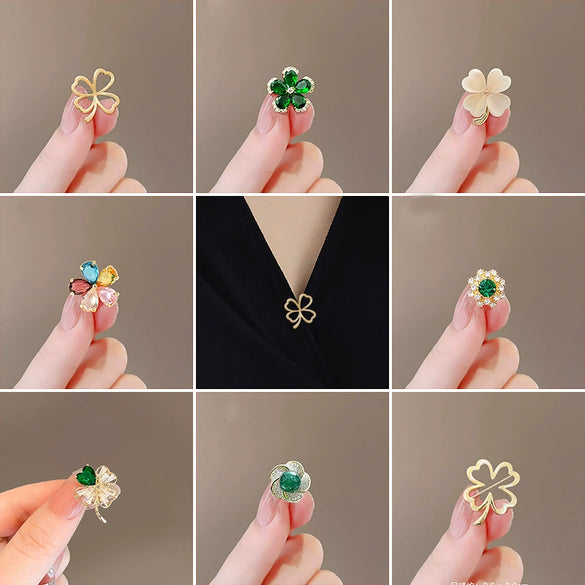 Wholesale Alloy Bow Electroplated Antirunning Light Brooch For Women