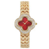 Wholesale Alloy Bracelet Watch With Four Leaf Clover And Rhombus Dial For Ladies