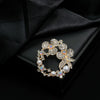 Wholesale Alloy Brooch With Flower And Bow Pattern Electroplated For Women