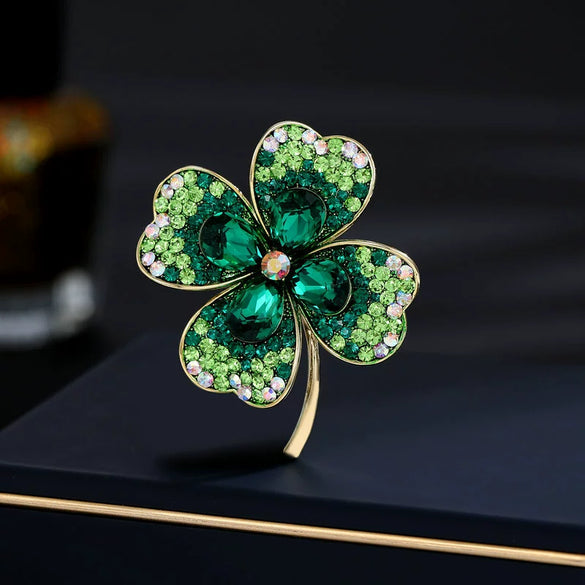 Wholesale Alloy Brooch With Flower Pattern Electroplated For Women Retro Antirunning Buckle Fixed Clothes Accessory