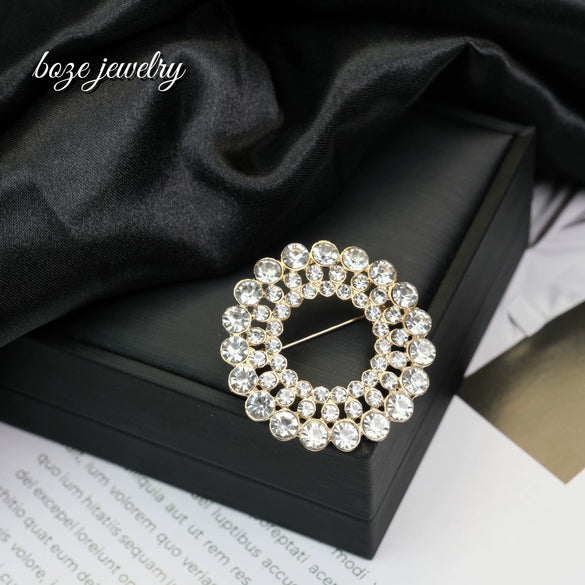 Wholesale Alloy Brooch With Pearl Simple Style Geometric And Heart Shape Electroplating Accessories For Women And Unisex