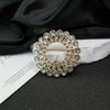 Wholesale Alloy Brooch With Pearl Simple Style Geometric And Heart Shape Electroplating Accessories For Women And Unisex