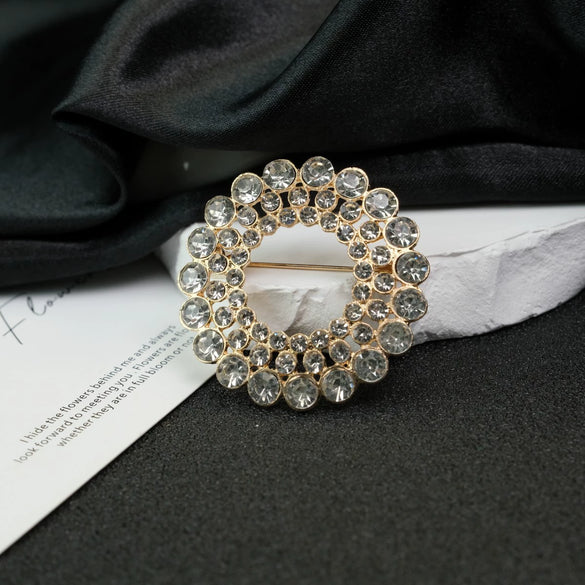 Wholesale Alloy Brooch With Pearl Simple Style Geometric And Heart Shape Electroplating Accessories For Women And Unisex