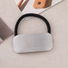 Wholesale Alloy Brushed Square Love Chain Hair Ring With Electroplating Process And High Design Sense