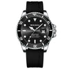 Wholesale Alloy Business Style Round Dial Imitation Mechanical Men's Luminous Calendar Waterproof Watch