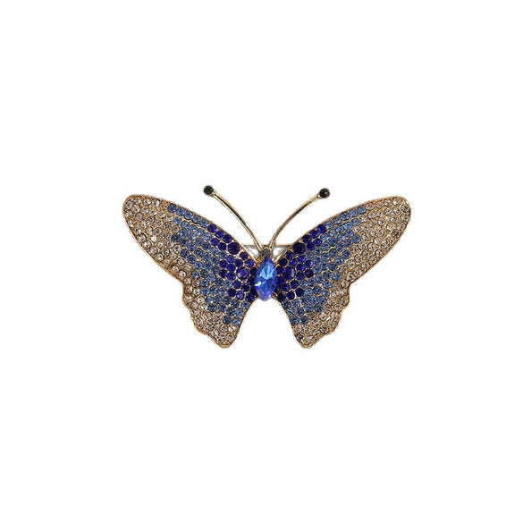 Wholesale Alloy Butterfly Brooch Electroplated Minimalist Style For Women