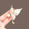 Wholesale Alloy Butterfly Brooch Women's Highend Luxury Electroplated Fashion Accessories