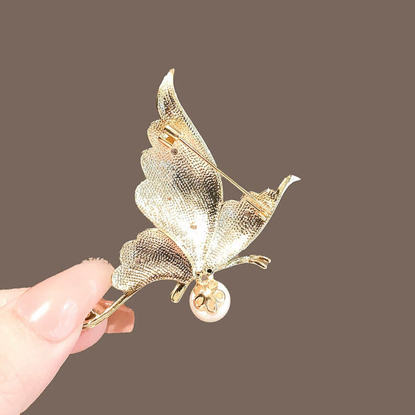 Wholesale Alloy Butterfly Brooch Women's Highend Luxury Electroplated Fashion Accessories