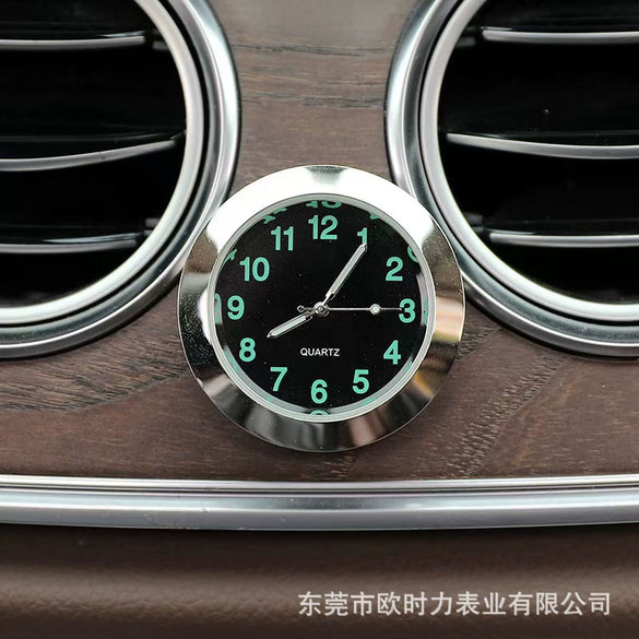 Wholesale Alloy Car Watch Head With Round Shape Quartz Pointer And Luminous Digital For Business Style