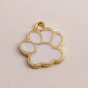 Wholesale Alloy Cartoon Animal Style Dripping Oil Eight Eyes Bear Paw Pendant Jewelry Accessories