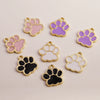 Wholesale Alloy Cartoon Animal Style Dripping Oil Eight Eyes Bear Paw Pendant Jewelry Accessories