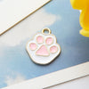 Wholesale Alloy Cartoon Rabbit Dripping Oil Pendant Earrings Jewelry Accessories