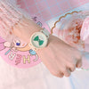 Wholesale Alloy Case Imitation Leather Strap Stainless Steel Buckle Round Dial Cartoon Style Heart Shaped Female Watch