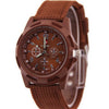 Wholesale Alloy Case Nylon Woven Strap Men's Quartz Watch Round Dial Luminous Pointer Casual Sports Style