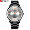 Wholesale Alloy Case Stainless Steel Band Round Dial Waterproof Quartz Men's Business Fashion Watch