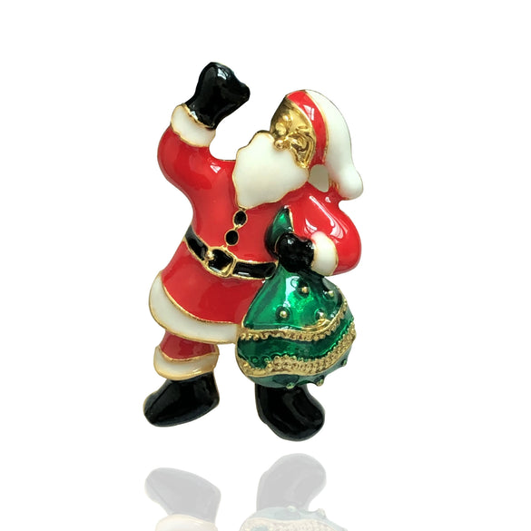 Wholesale Alloy Christmas Brooch For Women With Cartoon Characters Electroplated