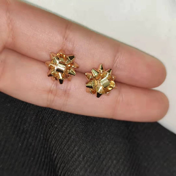 Wholesale Alloy Christmas Earrings With Elk And Cartoon Characters Electroplating Design