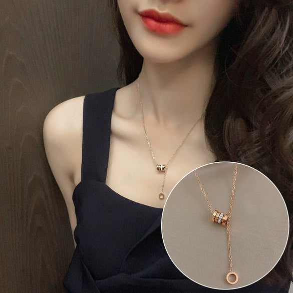 Wholesale Alloy Clavicle Chain Necklace With Fritillaria Flower Design And Electroplating Treatment Light Luxury Style For Women