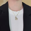Wholesale Alloy Clavicle Chain Necklace With Fritillaria Flower Design And Electroplating Treatment Light Luxury Style For Women
