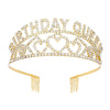 Wholesale Alloy Crown Headband For Girls With Electroplating Simple Geometric Style
