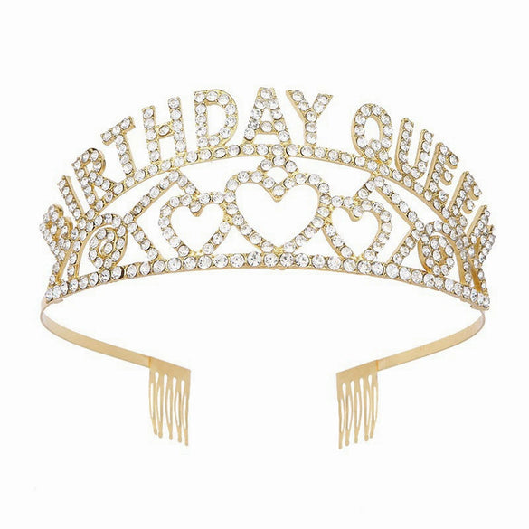 Wholesale Alloy Crown Headband For Girls With Electroplating Simple Geometric Style