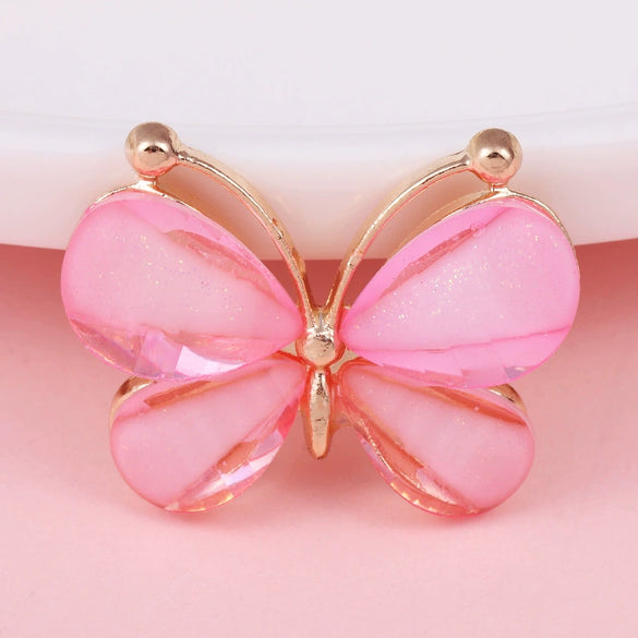 Wholesale Alloy Crystal Butterfly Diy Jewelry Accessories Hair Accessories Headdress Phone Shell With Electroplating