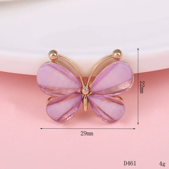 Wholesale Alloy Crystal Butterfly Diy Jewelry Accessories Hair Accessories Headdress Phone Shell With Electroplating
