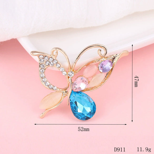 Wholesale Alloy Crystal Butterfly Diy Jewelry Accessories Hair Accessories Headdress Phone Shell With Electroplating
