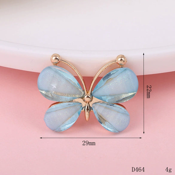 Wholesale Alloy Crystal Butterfly Diy Jewelry Accessories Hair Accessories Headdress Phone Shell With Electroplating