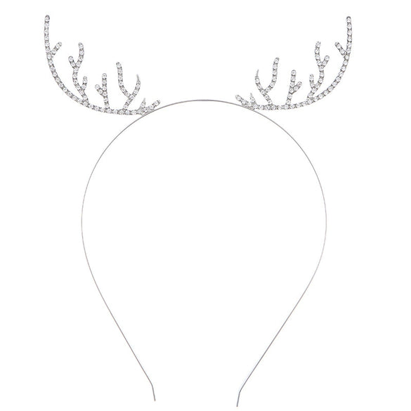 Wholesale Alloy Crystal Christmas Hairband For Girls With Animal Style And Electroplating Treatment