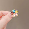 Wholesale Alloy Crystal Flower Antiglare Brooch Buckle Electroplating For Women