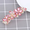 Wholesale Alloy Crystal Flower Hair Clip For Women Simple Electroplated Ponytail Clip Highend Elegant Headwear