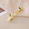Wholesale Alloy Crystal Flower Spring Clip Hair Accessories For Women With Electroplating Treatment