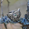Wholesale Alloy 3D Animal Owl Ring Electroplated Punk Hip Hop Trendy Women's Ring