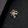 Wholesale Alloy Deer Brooch With Flower Pattern Electroplated For Women's Jewelry Accessories