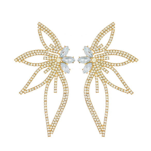 Wholesale Alloy Diamond Animals And Flowers Earrings For Women