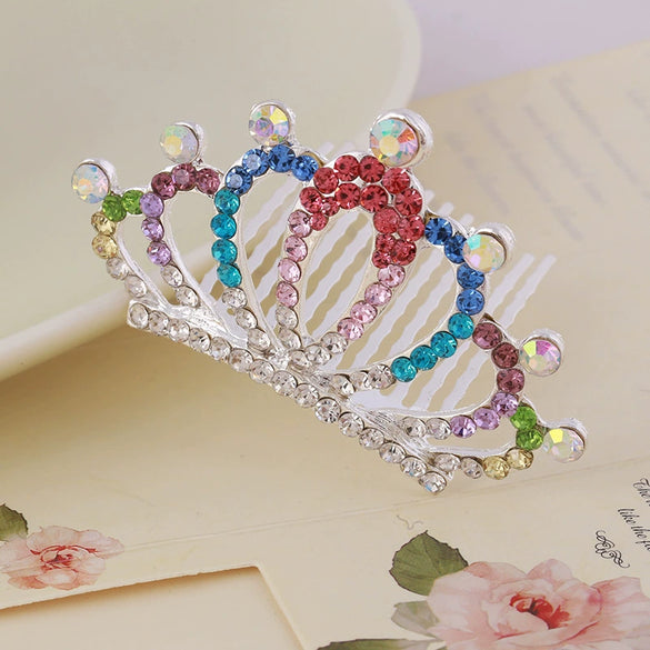 Wholesale Alloy Diamond Crown Crystal Hair Accessories For Kids