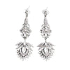 Wholesale Alloy Diamond Earrings Exaggerated Retro Style Electroplated For Women
