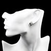 Wholesale Alloy Diamondencrusted Geometric Skull Earrings