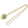 Wholesale Alloy Diamondencrusted Leopard Head Pendant Necklace Hiphop Style Jewelry