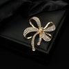 Wholesale Alloy Diamondencrusted Vintage Bow Brooch With Electroplating For Women's Clothing Accessories