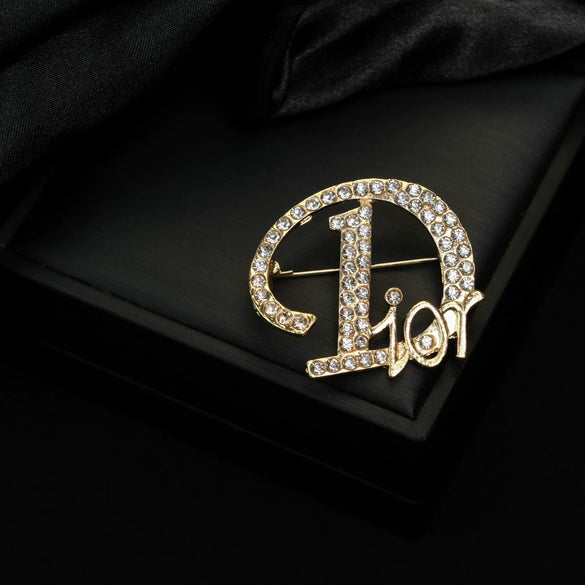 Wholesale Alloy Diamondencrusted Vintage Bow Brooch With Electroplating For Women's Clothing Accessories