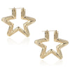 Wholesale Alloy Double Geometric Punk Style Women's Earrings With Electroplating Treatment