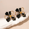 Wholesale Alloy Doublelayer Flower Petal Electroplated Women's Earrings Simple Style