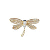 Wholesale Alloy Dragonfly Animal Style Electroplated Ladies Decorative Brooch Collar Pin For Suit Jacket