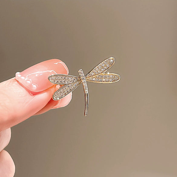 Wholesale Alloy Dragonfly Brooch For Women With Electroplating Treatment