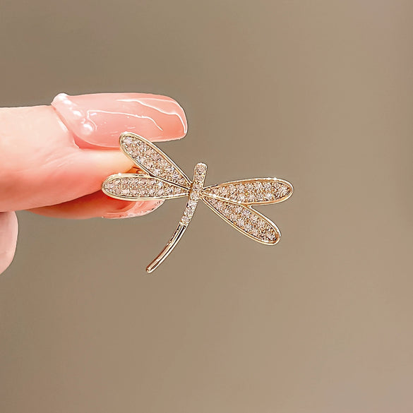 Wholesale Alloy Dragonfly Brooch For Women With Electroplating Treatment