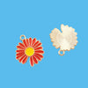 Wholesale Alloy Dripping Oil Daisy Pendant Accessories Cartoon Plants Flowers Style